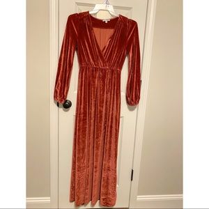 Baltic Born Velvet maxi dress